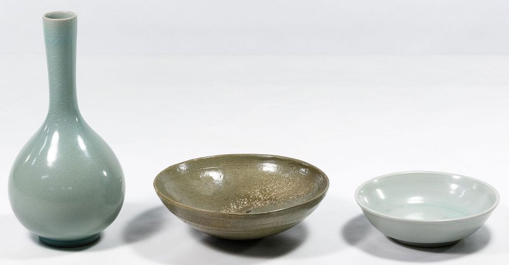 Lot 370: Asian Celadon Pottery Assortment