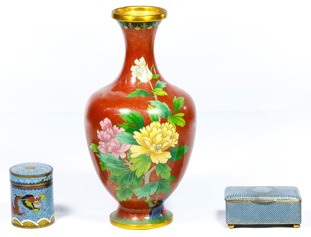 Lot 374: Asian Cloisonne Assortment
