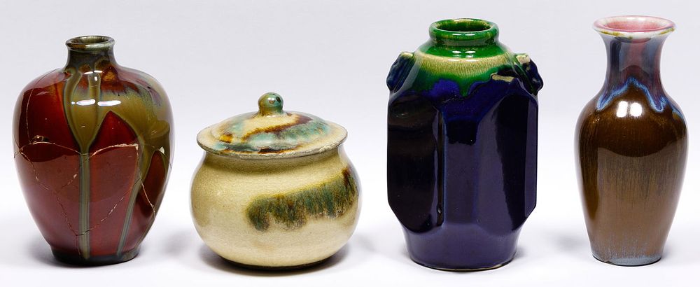 Lot 421: Flambe Glaze Pottery Assortment