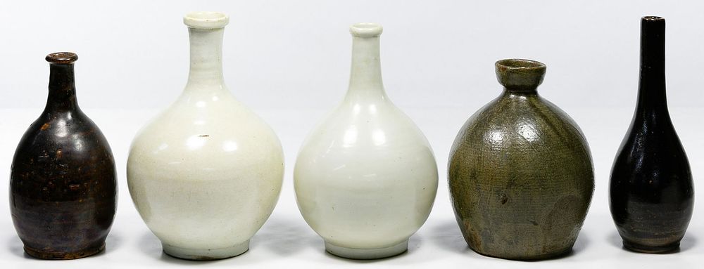 Lot 462: Japanese Sake Bottle (Tokkuri) Assortment