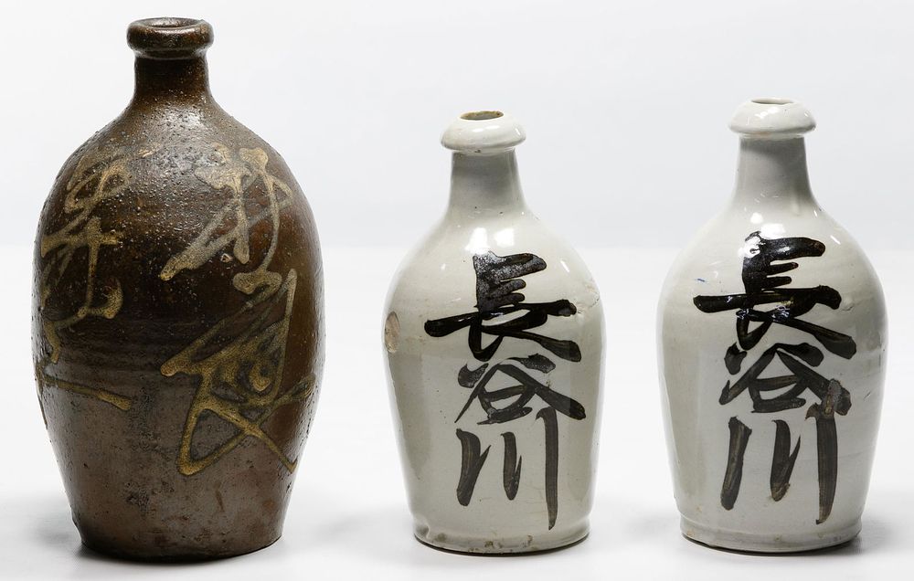 Lot 480: Japanese Tokkuri Sake Bottle Assortment