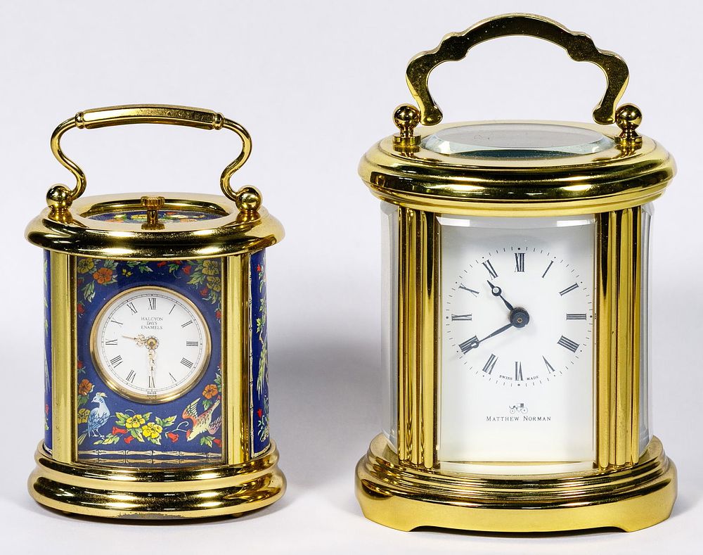 Lot 152: Brass Carriage Clocks