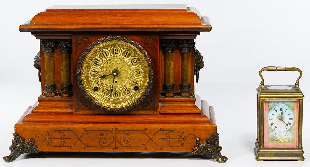 Lot 154: French Brass Carriage Clock