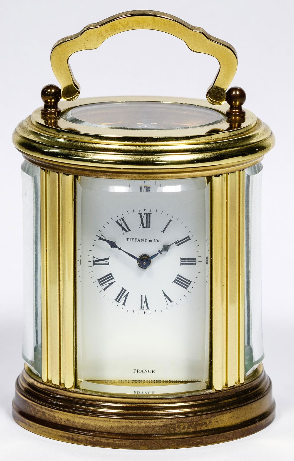 Lot 160: Tiffany & Co. Brass Carriage Clock