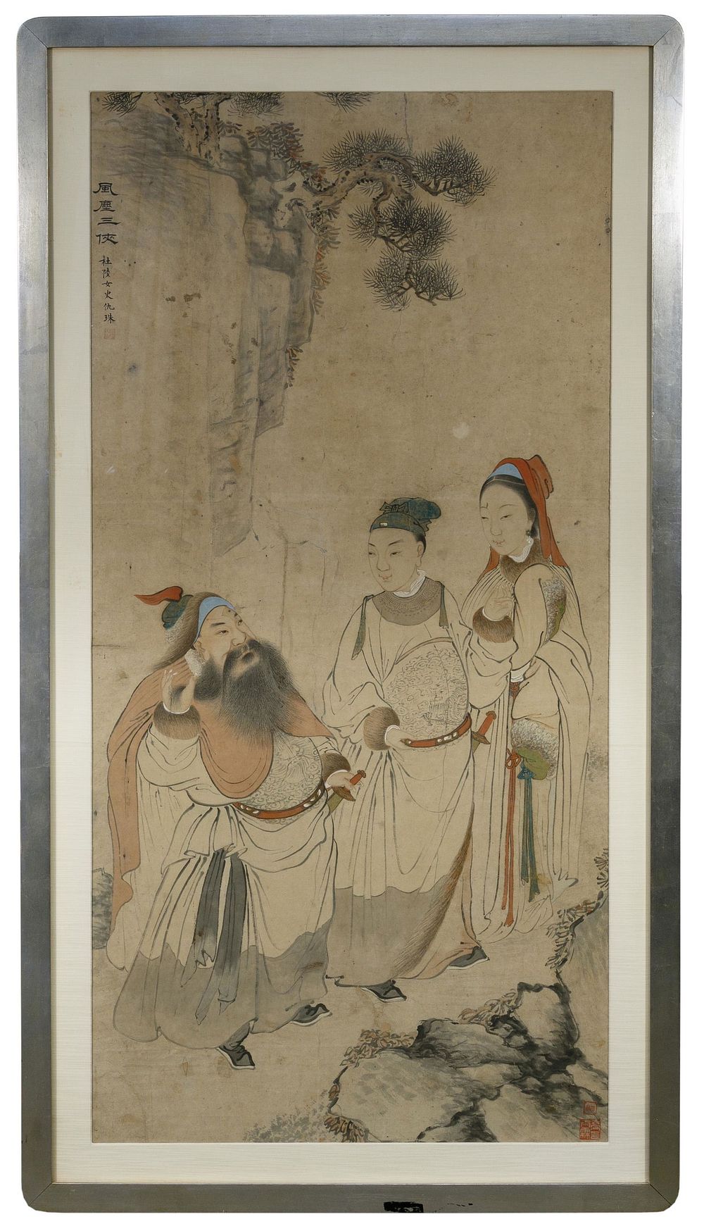 Lot 174: Asian Ink and Watercolor Painting