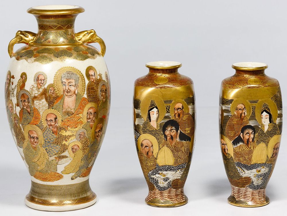 Lot 181: Asian Pottery Vase Assortment
