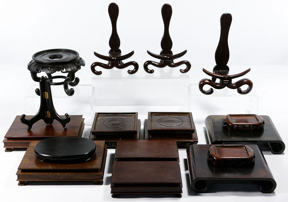 Lot 186: Asian Wood Stand Assortment