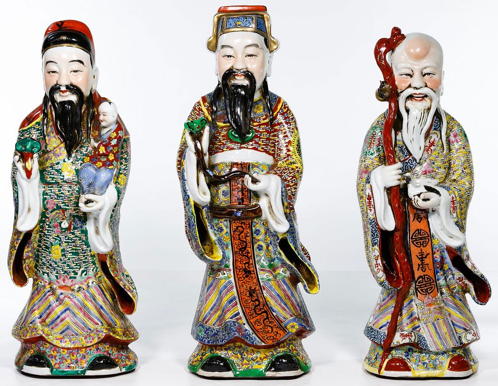 Lot 187: Chinese Deity Figurine Assortment