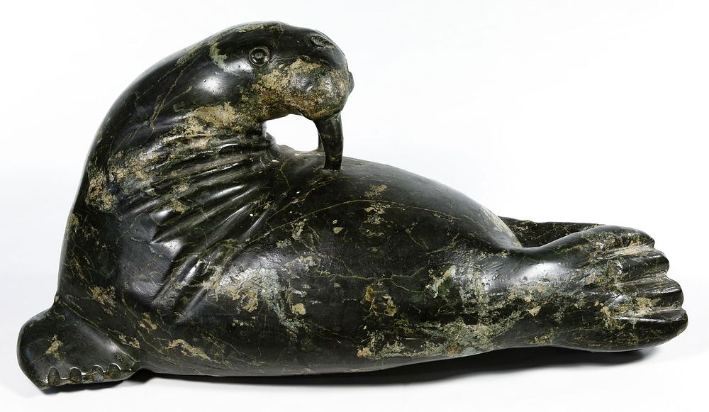 Lot 194: Canadian Carved Soapstone Walrus