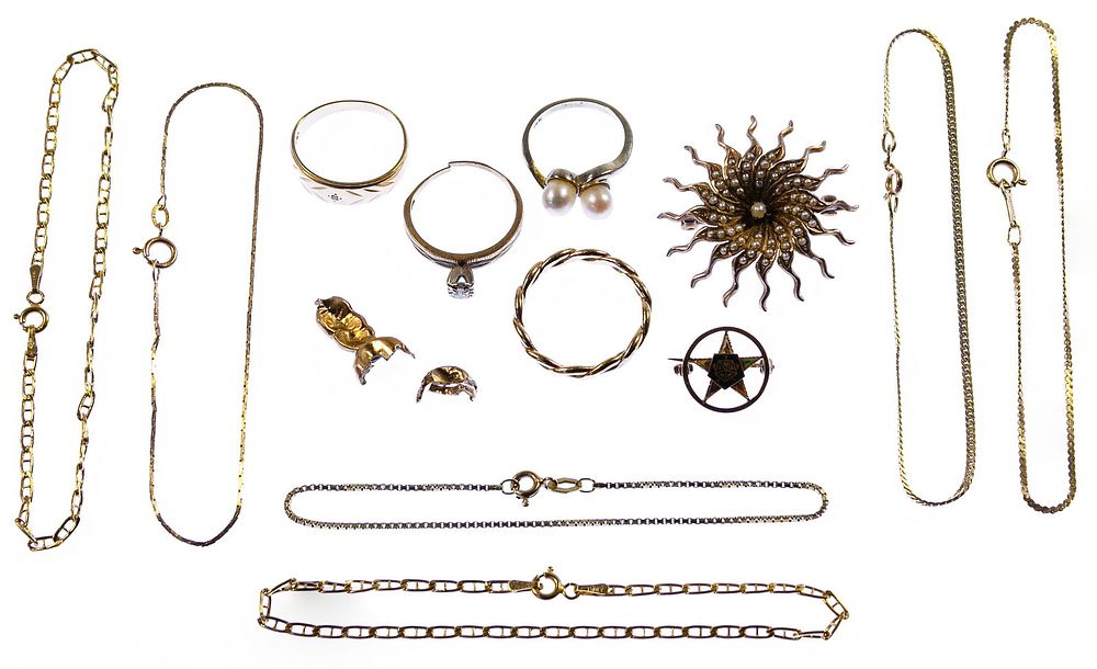 Lot 228: 14k Gold Jewelry Assortment