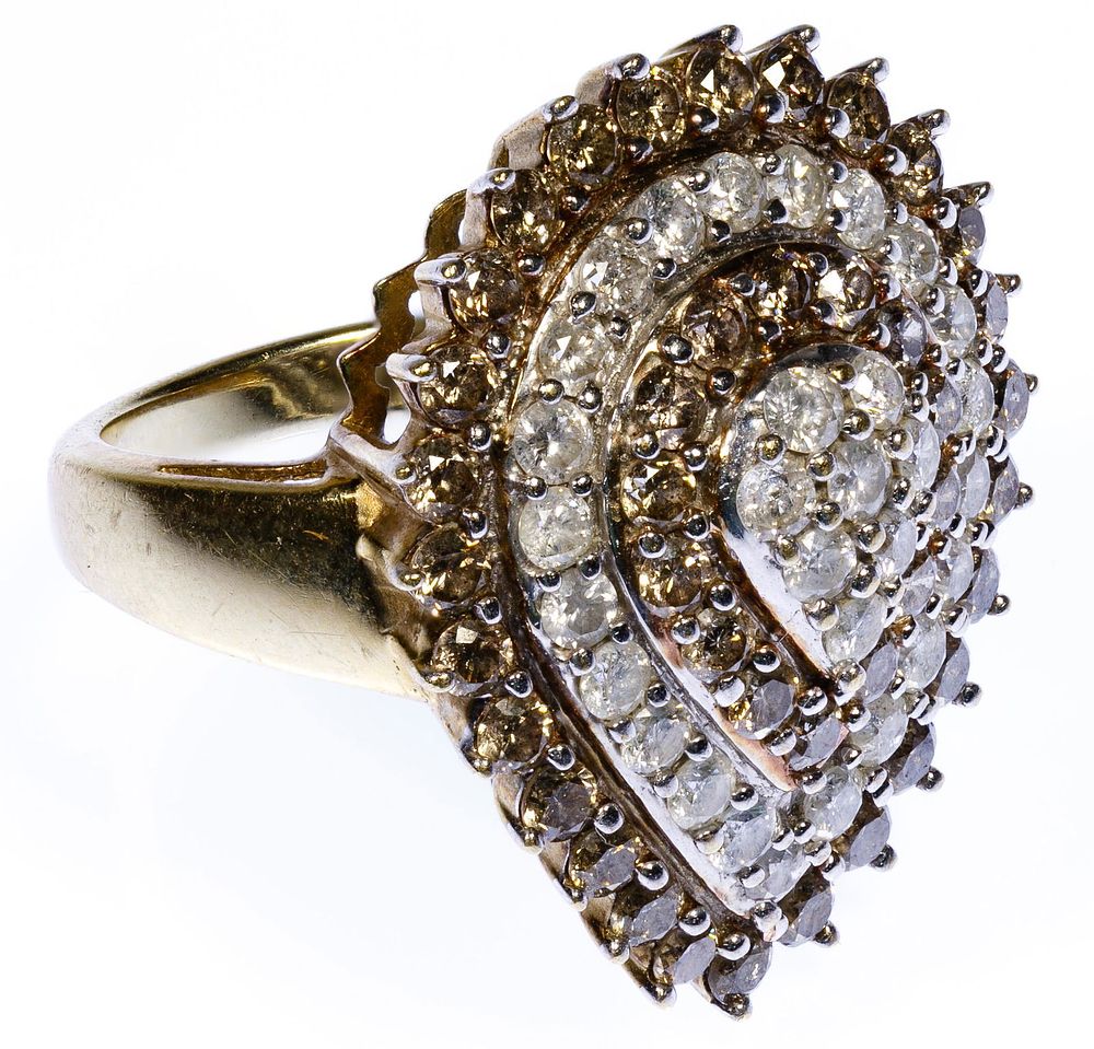 Lot 241: 10k Gold and Diamond Ring