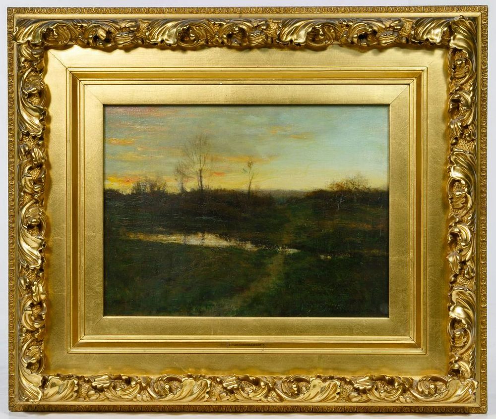 Lot 268: John Gordon Saxton (American, 1857-1951) Oil on Canvas