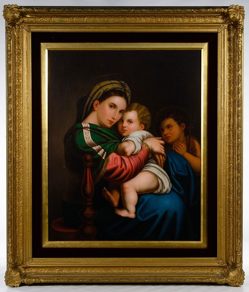 Lot 283: (After) Raphael (Italian, 1483-1520) 'Madonna Della