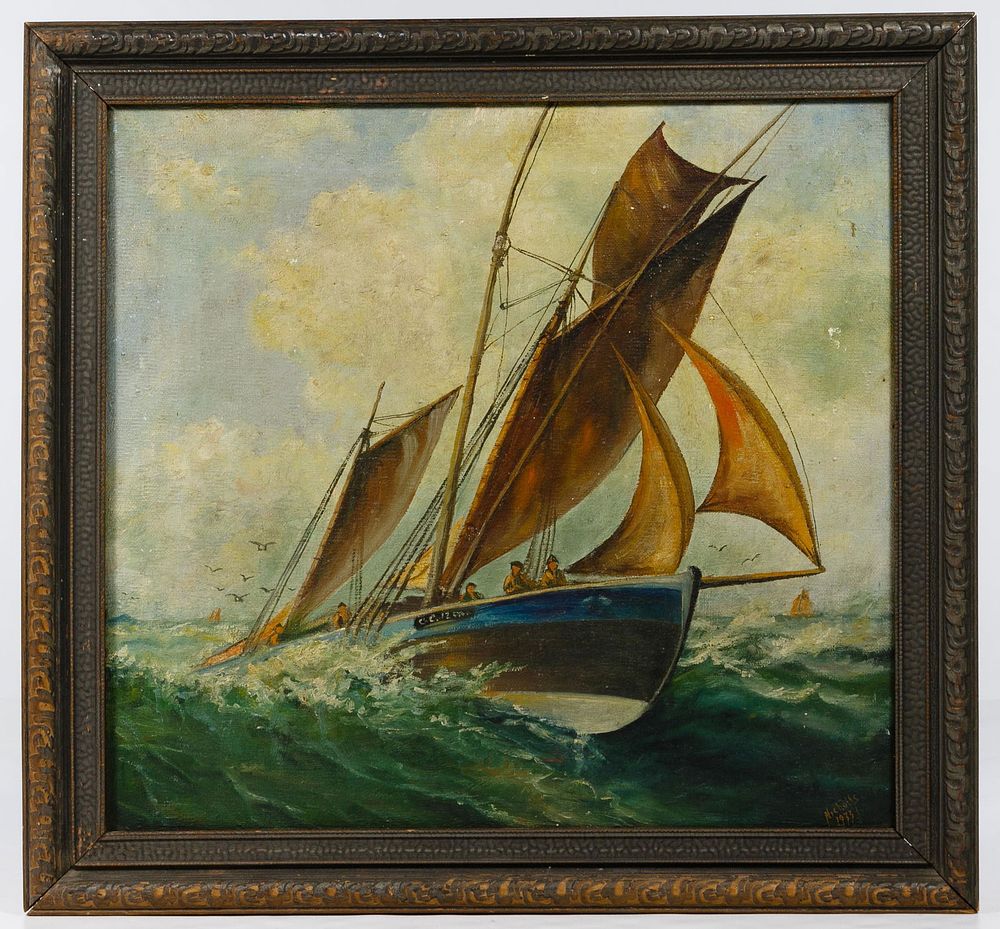 Lot 292: Bertram Nicholls (English, 1883-1974) Oil on Canvas