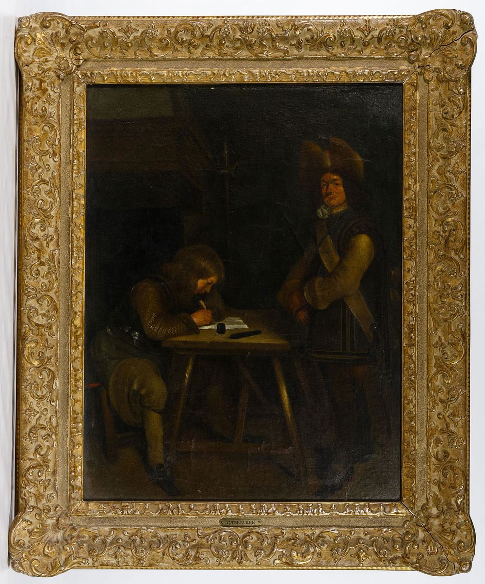 Lot 295: (Style of) Gerard Ter Borch (Dutch, 1617-1681) Oil