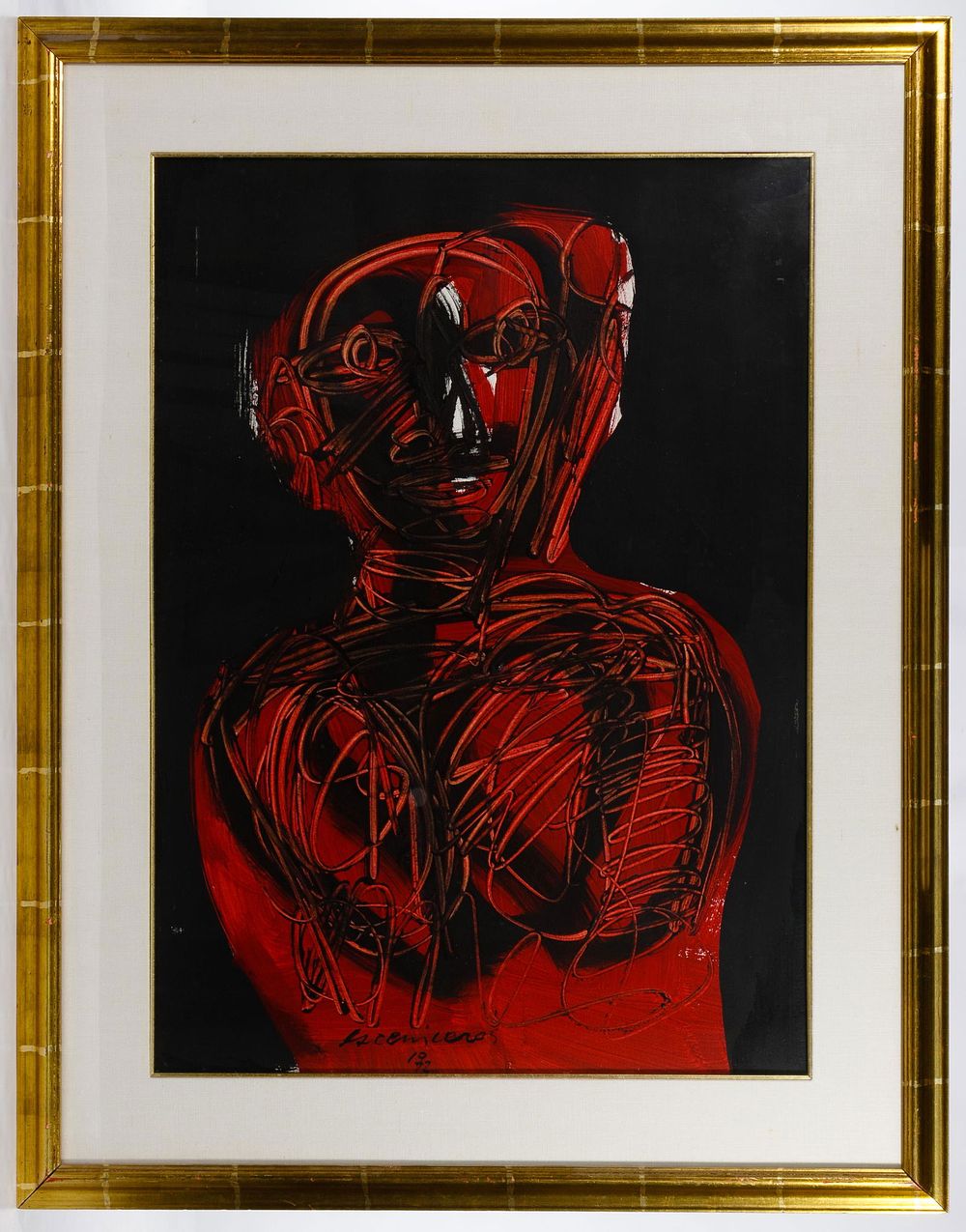 Lot 312: Guillermo Ceniceros (Mexican, b.1939) Acrylic and Ink