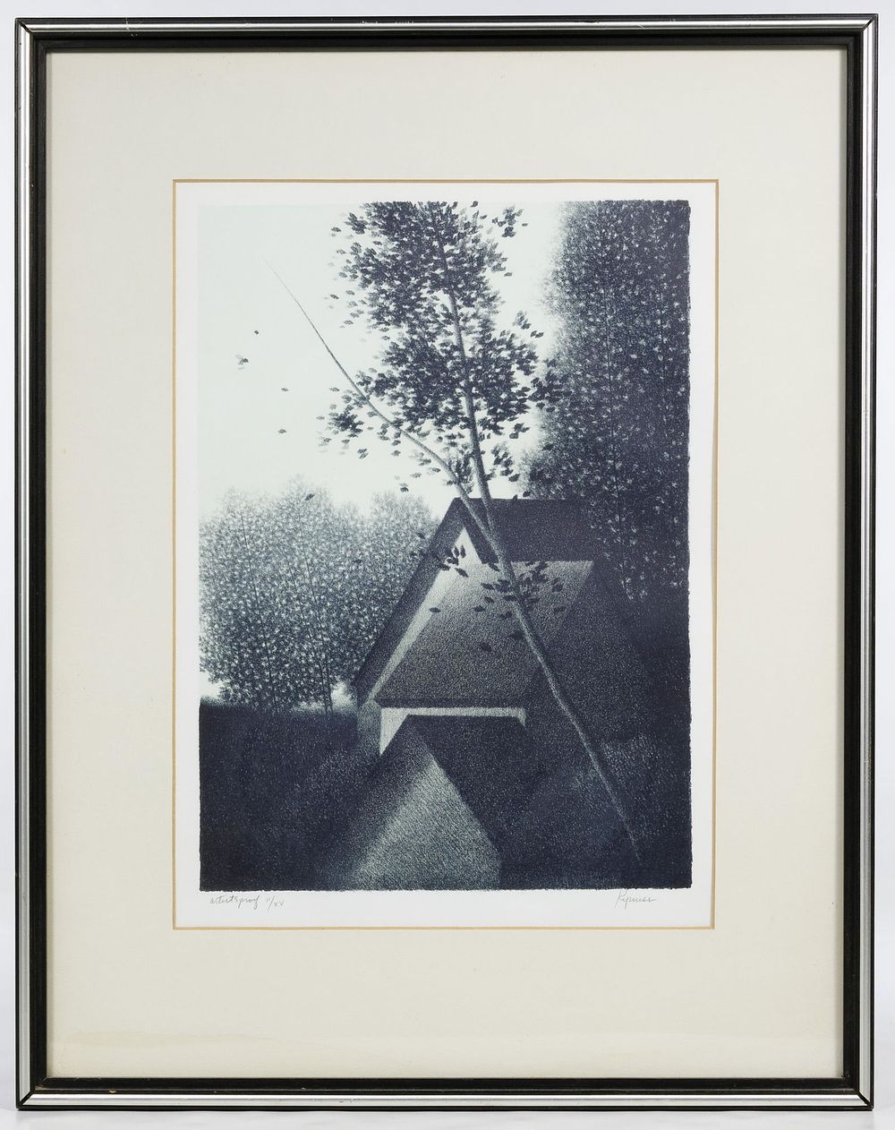Lot 316: Robert Kipniss (American, b.1931) 'Rooftops II'