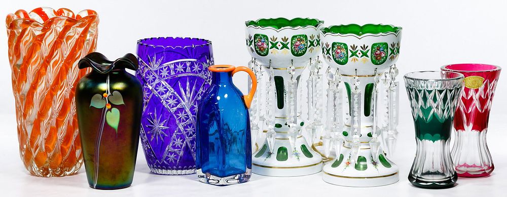 Lot 323: Cut to Clear and Art Glass Assortment