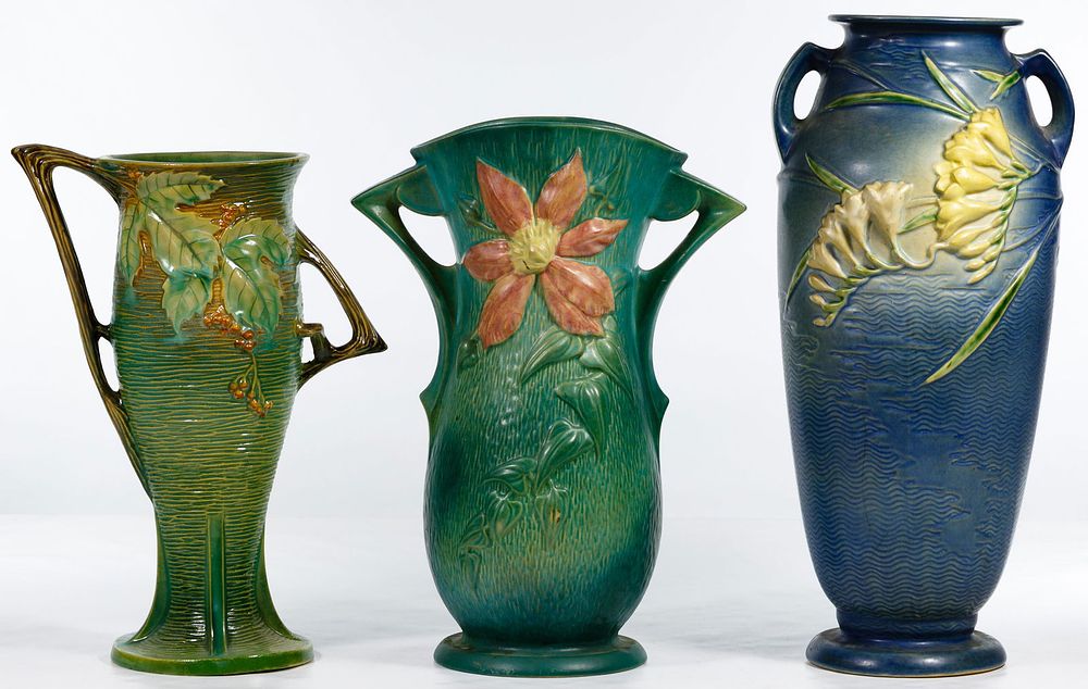 Lot 350: Roseville Vase Assortment
