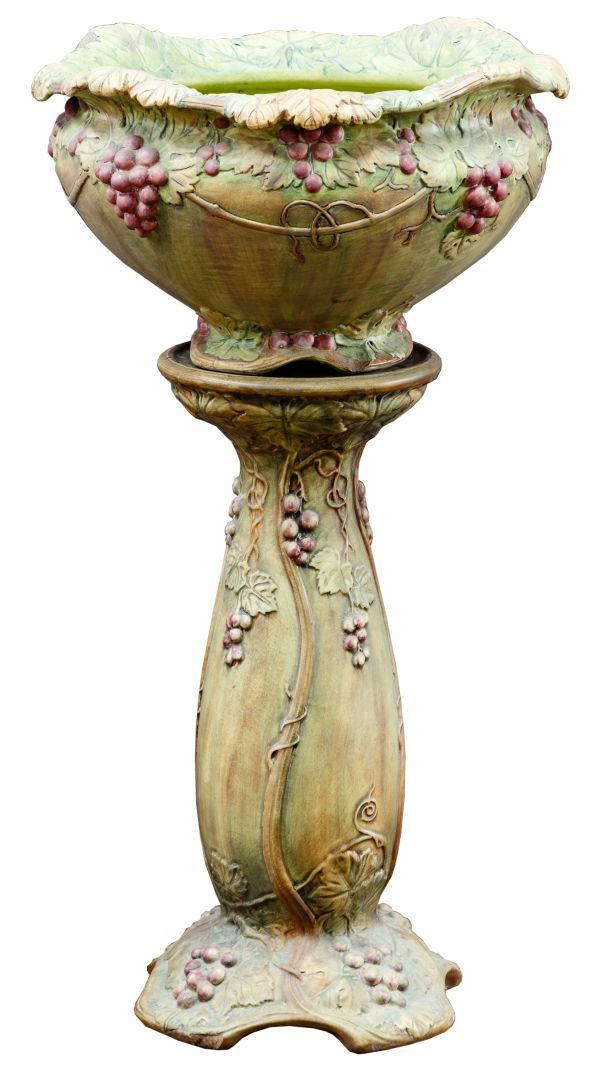 Lot 353: Weller Jardiniere and Stand