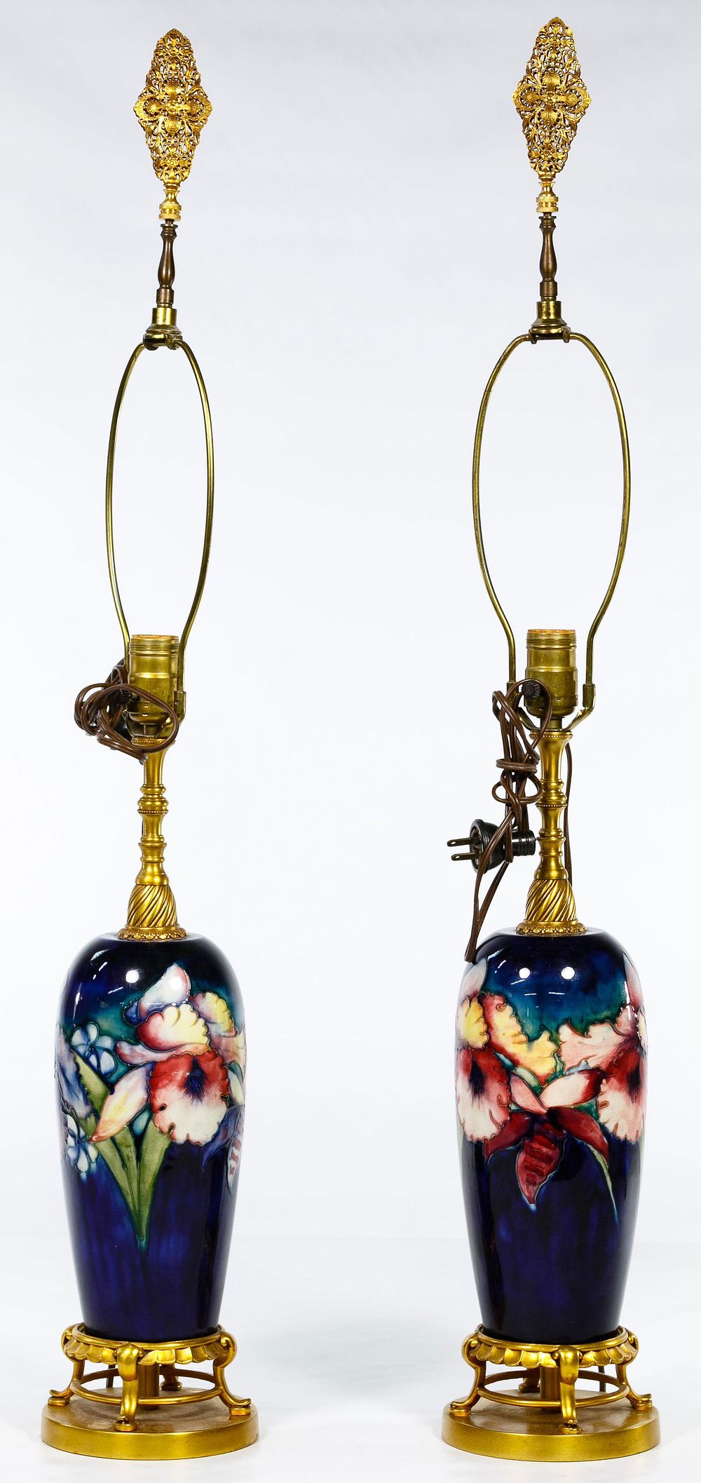 Lot 360: Moorcroft Art Pottery Lamps