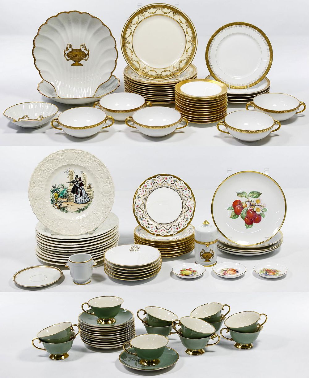 Lot 364: Porcelain China Service Assortment