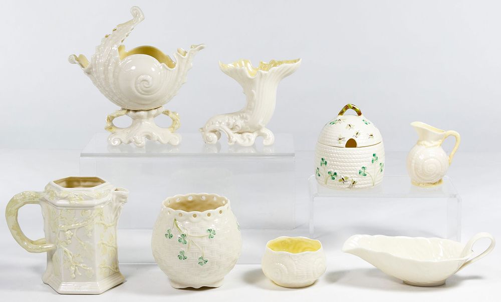Lot 366: Irish Belleek Porcelain Assortment