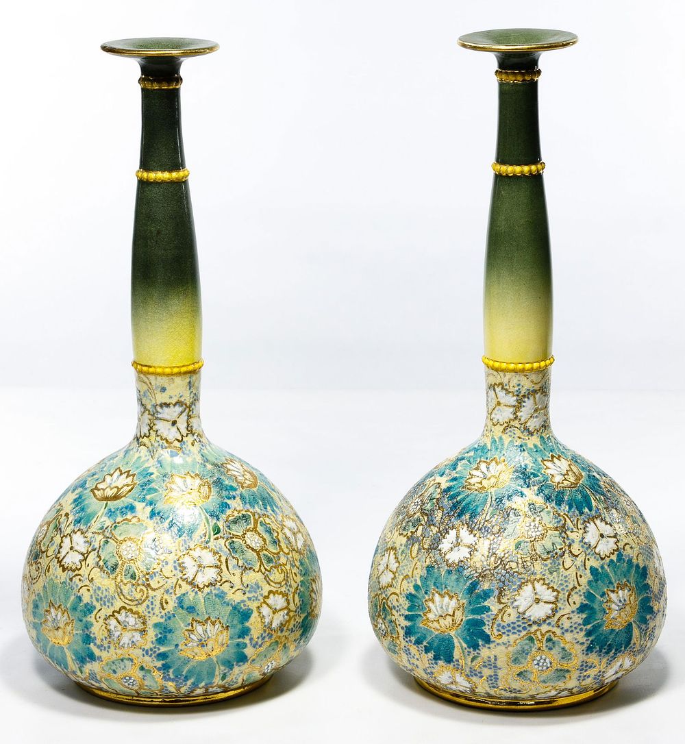 Lot 369: Doulton Lambeth Vases