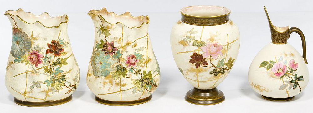 Lot 379: Royal Doulton Burslem Porcelain Vase Assortment