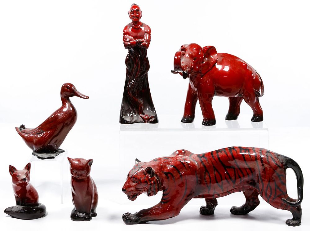 Lot 386: Royal Doulton Flambe Assortment