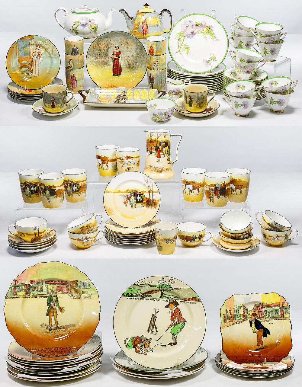 Lot 392: Royal Doulton Partial China Services Assortment