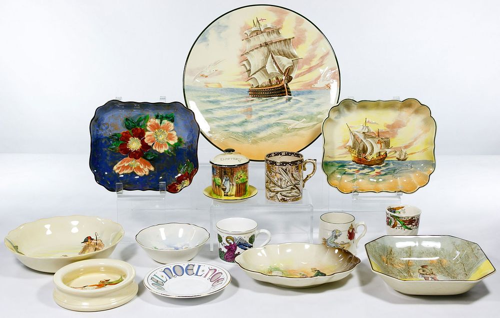 Lot 395: Royal Doulton Plate and Cup Assortment