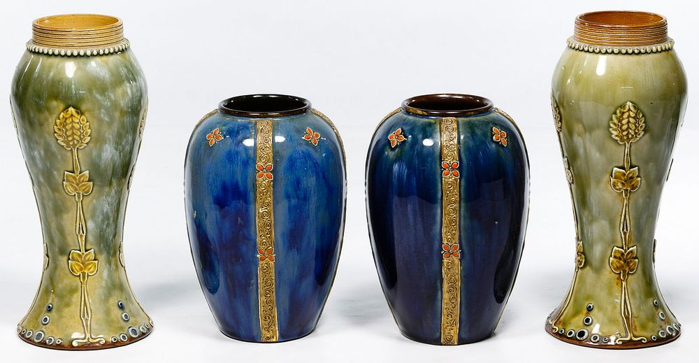 Lot 399: Royal Doulton Pottery Vase Assortment