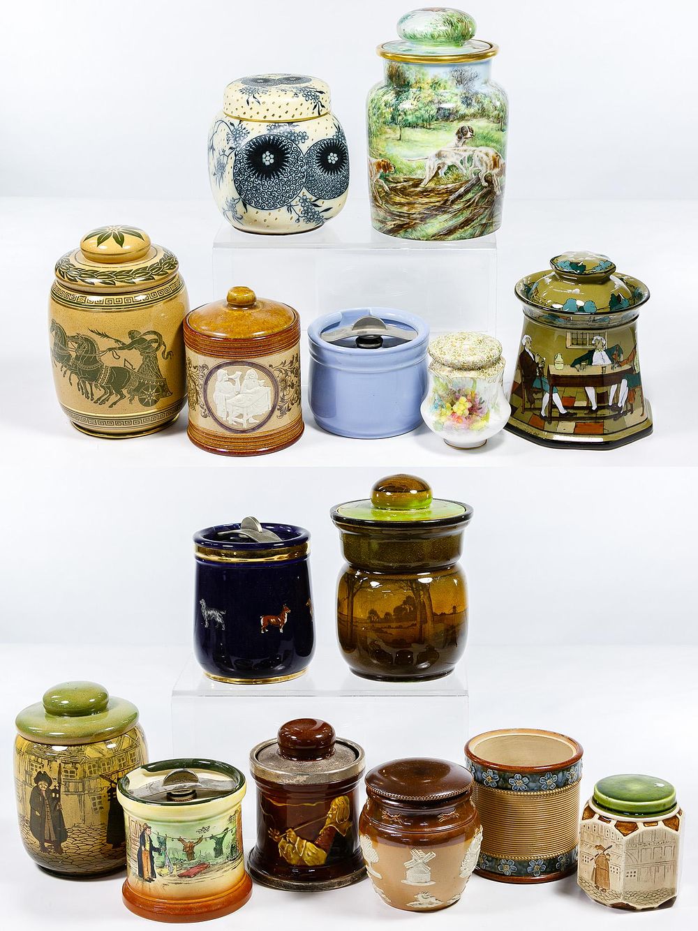 Lot 400: Royal Doulton Tobacco Jar Assortment
