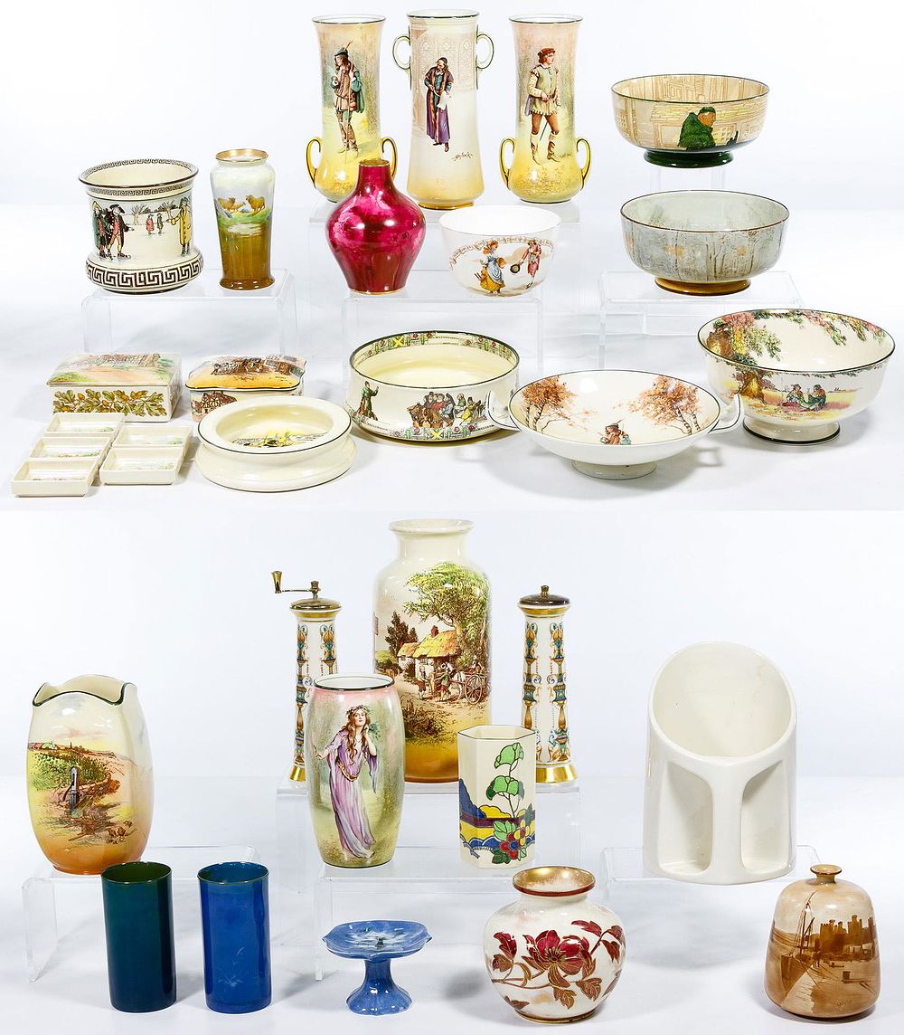 Lot 402: Royal Doulton Vase and Bowl Assortment