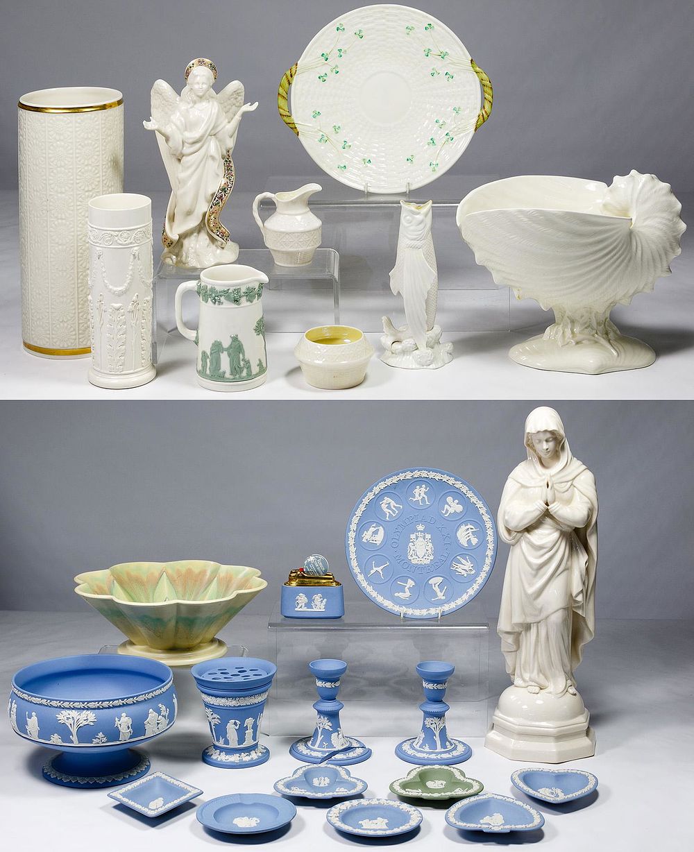 Lot 413: Wedgwood, Lenox and Belleek Assortment