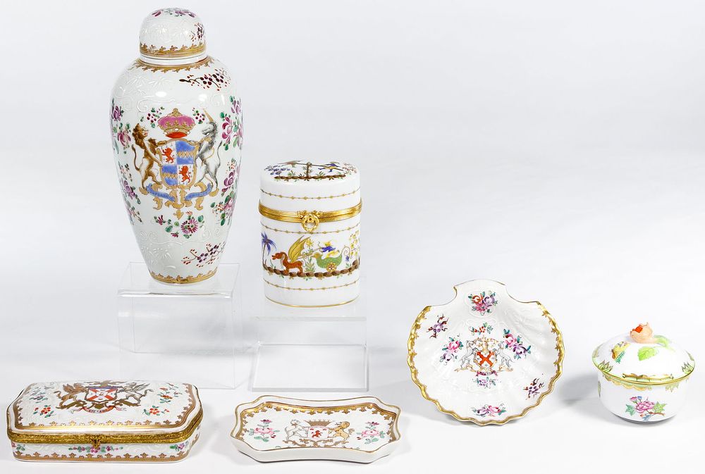 Lot 416: Tiffany & Co and Samson Hand Painted Porcelain