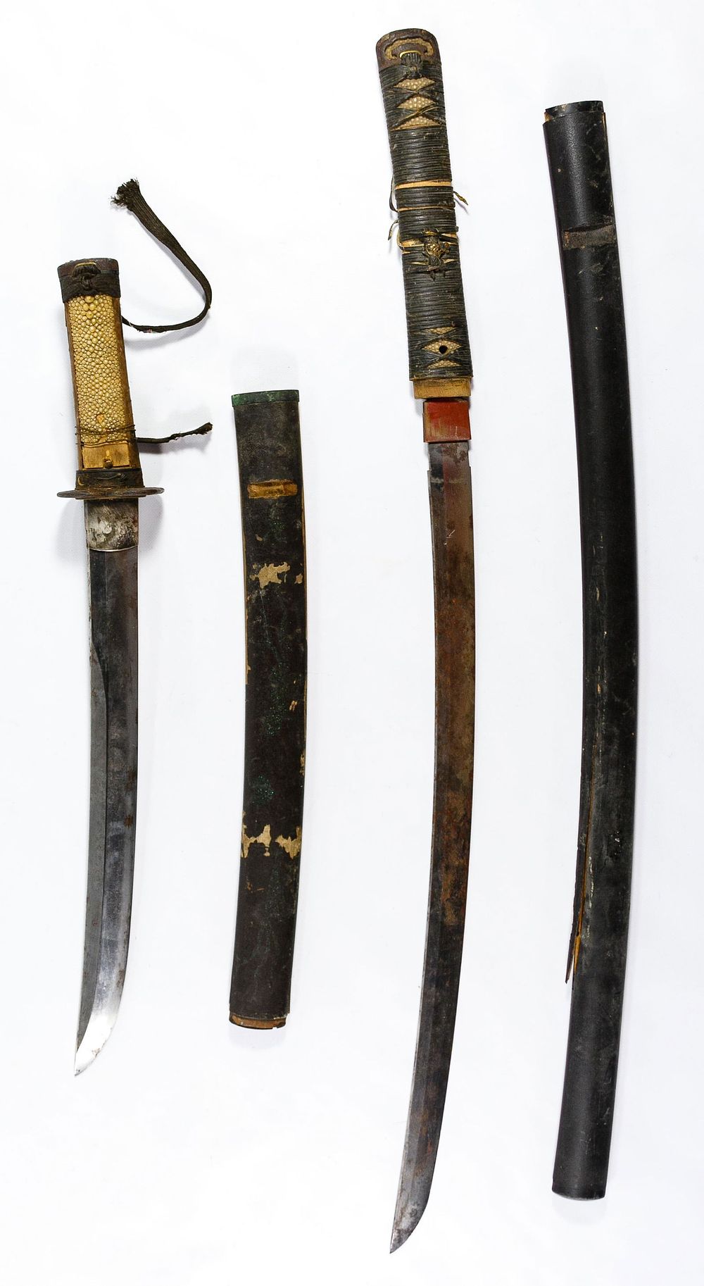 Lot 429: World War II Japanese Swords with Scabbards