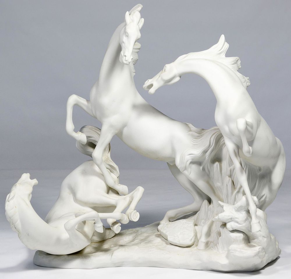 Lot 454: Lladro #1022 'Horses Group' Figurine