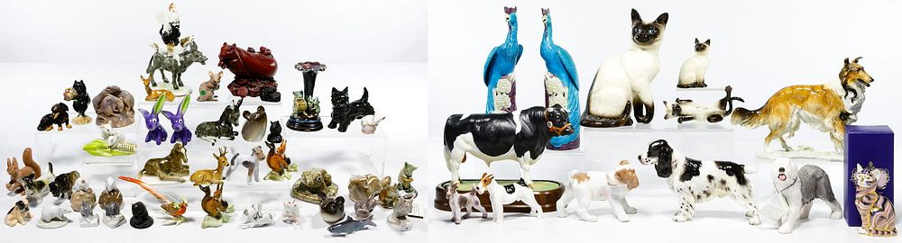 Lot 466: Porcelain and Ceramic Animal Assortment