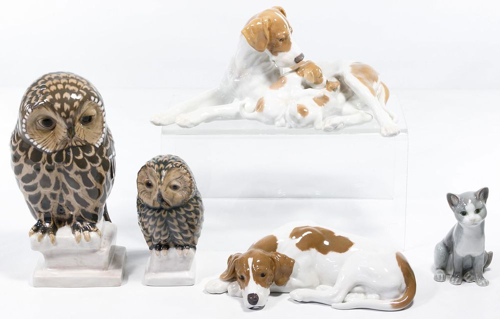 Lot 473: Royal Copenhagen Porcelain Animal Assortment
