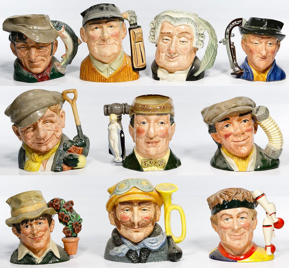 Lot 474: Royal Doulton Toby Mug Assortment