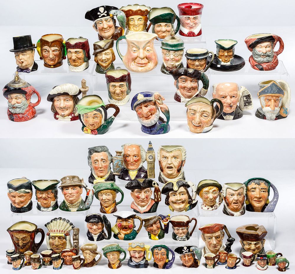 Lot 483: Royal Doulton Small Toby Mug Assortment