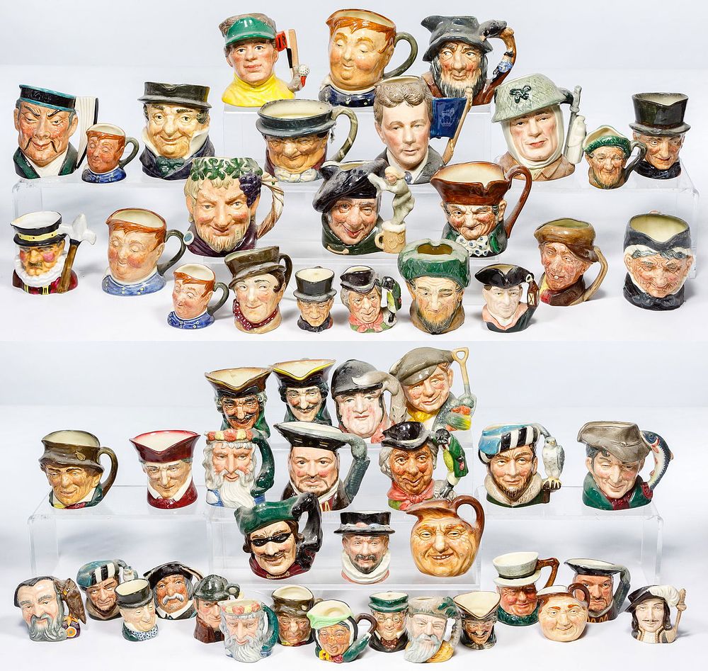 Lot 484: Royal Doulton Small Toby Mug Assortment