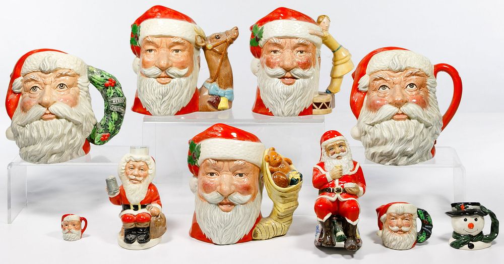 Lot 485: Royal Doulton 'Santa' Toby Mug Assortment