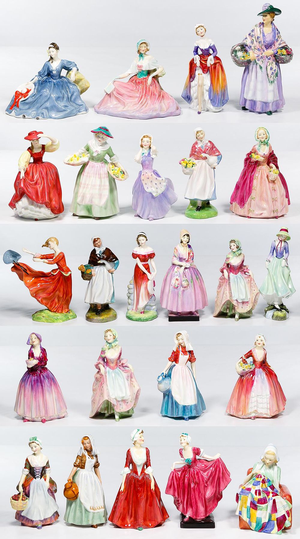 Lot 512: Royal Doulton Female Figurine Assortment