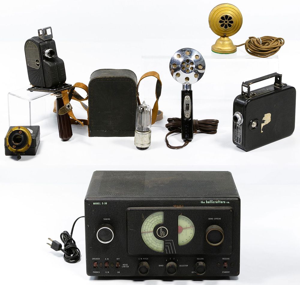 Lot 533: Camera, Radio, Microphone and Tube Assortment