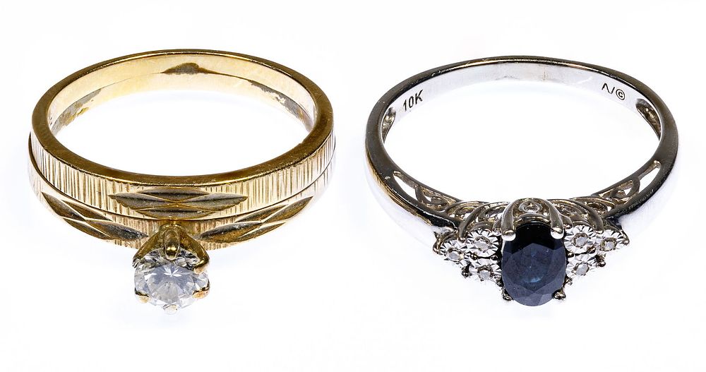 Lot 150: 14k Gold and 10k Gold Rings