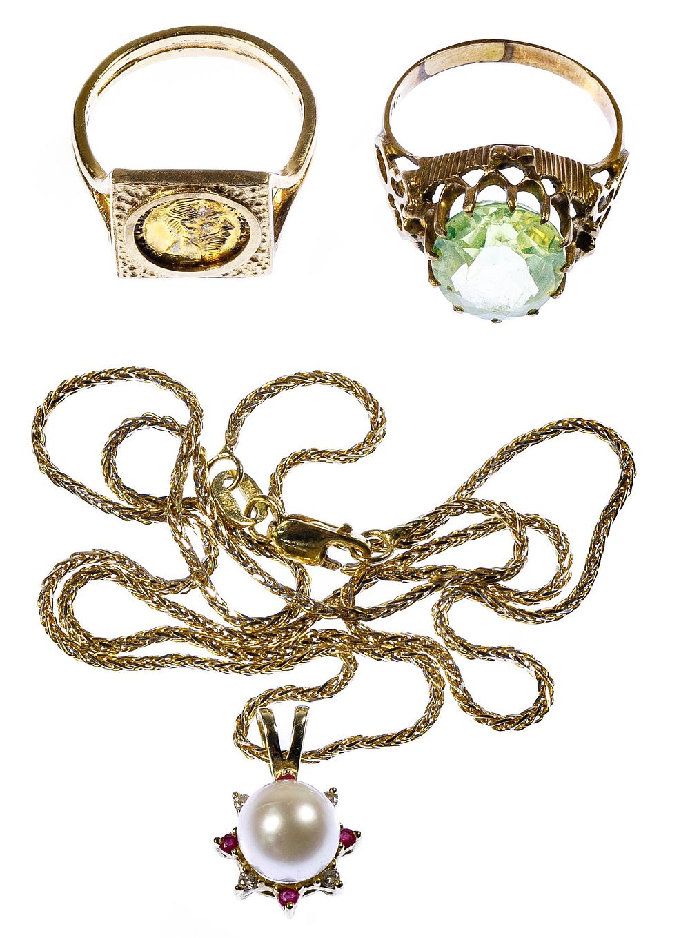 Lot 162: 14k Gold Jewelry Assortment