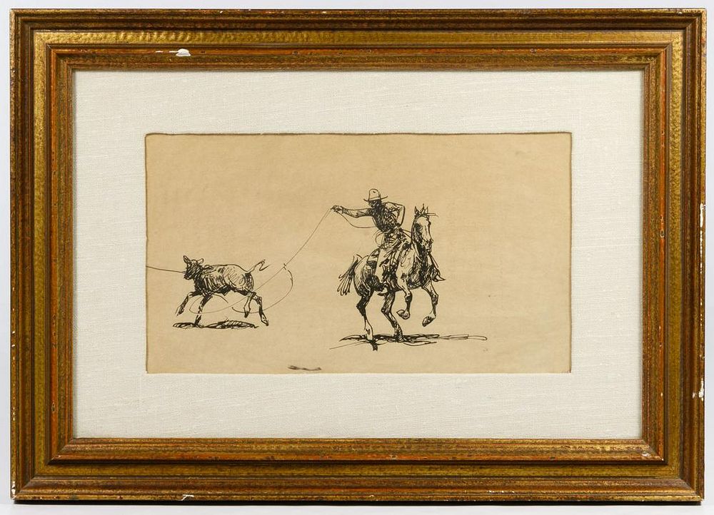 Lot 186: Edward Borein (American, 1872-1945) Pen and Ink on